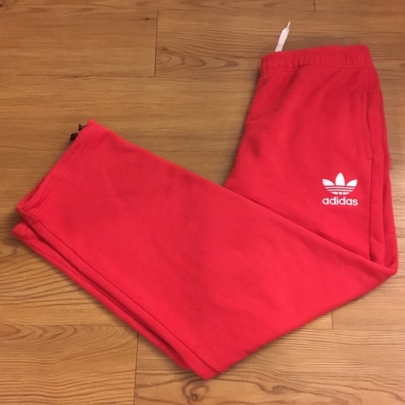 adidas Pants - Adidas Red Sweatpants Medium